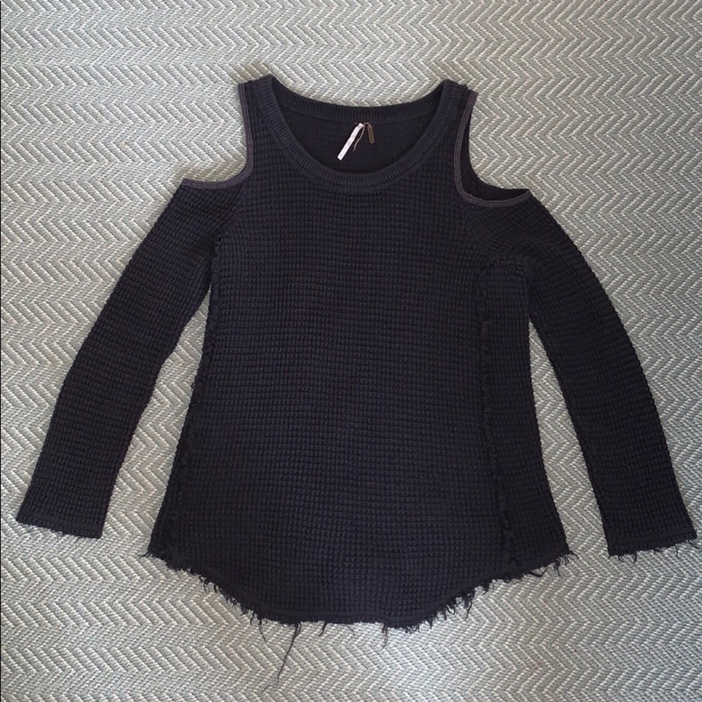 Free People Black Sweater